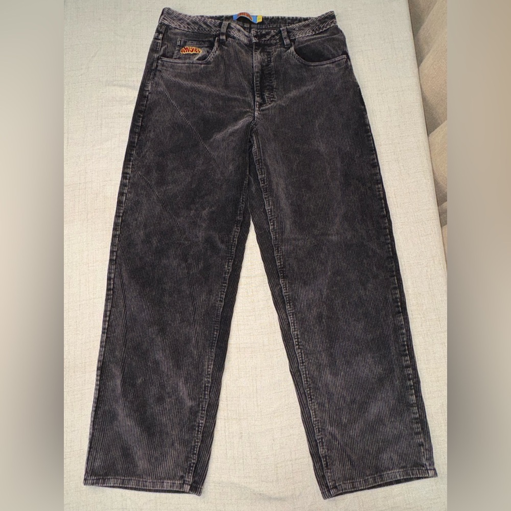 Empyre Dark Gray Relaxed Fit Corduroy Pants